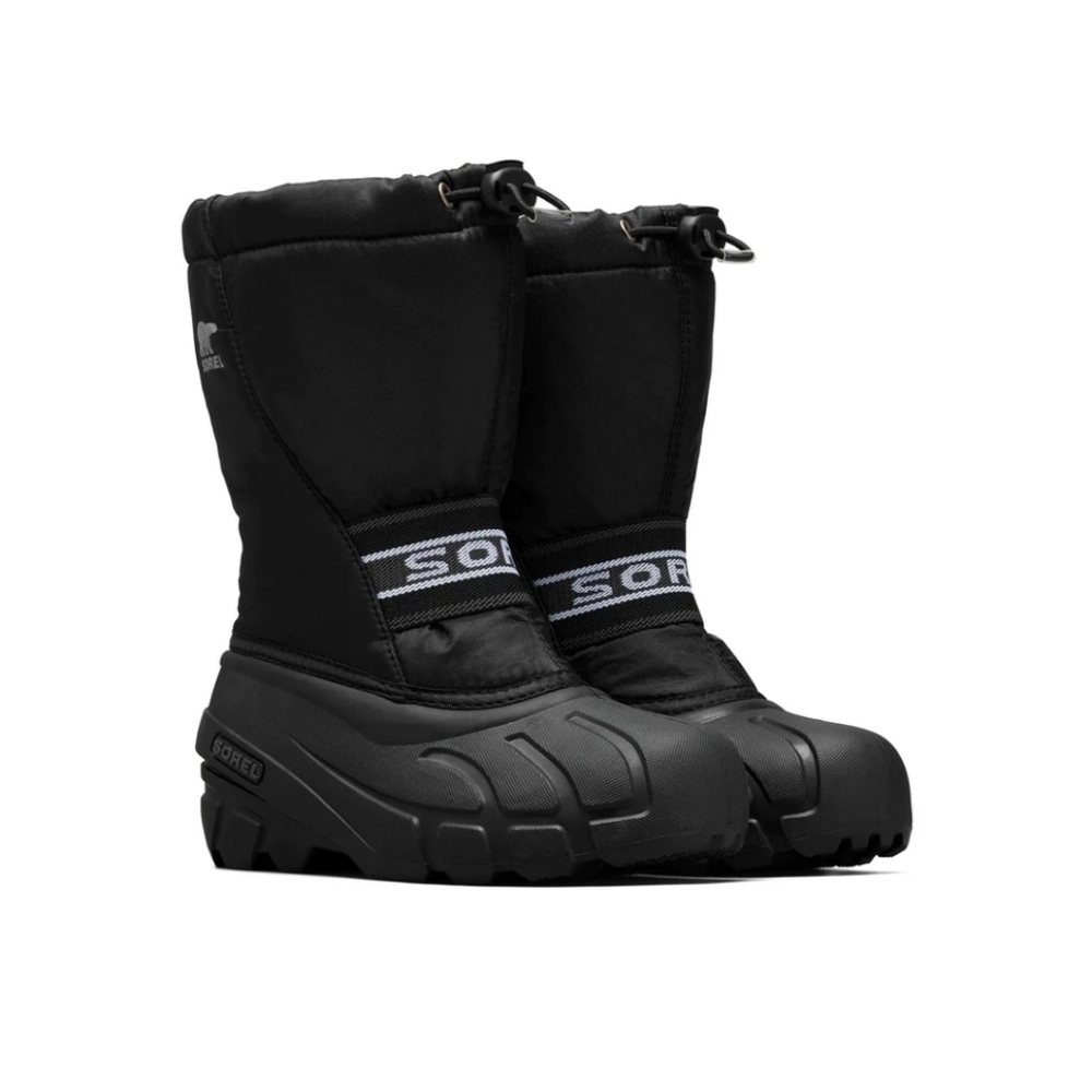 Sorel Kid's Cub Insulated Snow Boot in Black, sz 8
